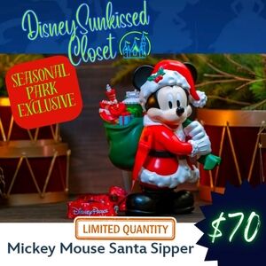 Disneyland Exclusive Mickey Santa Sipper